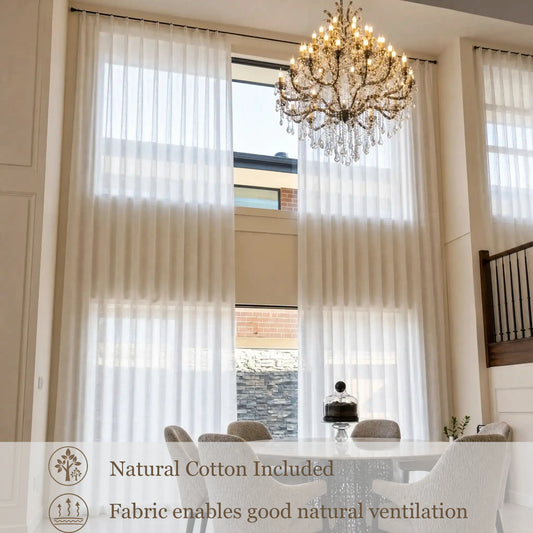 Fern Cotton Semi Sheer Curtains