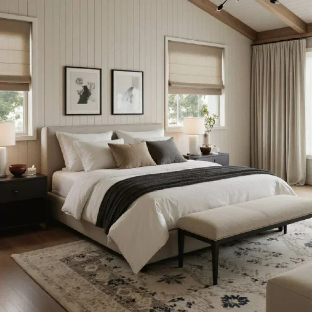  Bedroom Custom Curtains