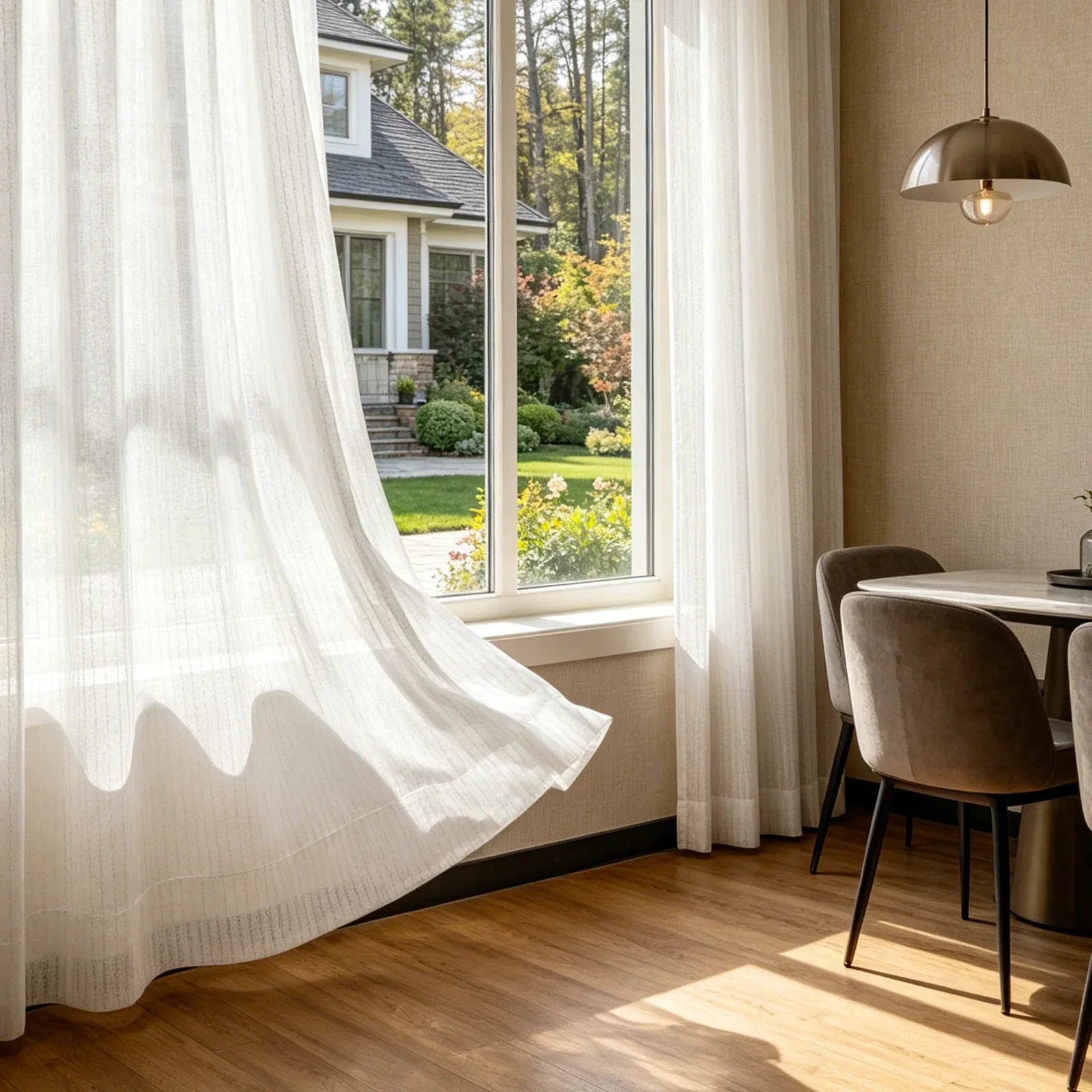 Can You See Through Semi-Sheer Curtains After Dark?