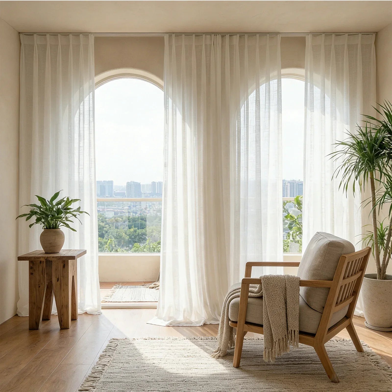 How to Soften the Visual Noise of Modern Living with Matte Cotton Sheers