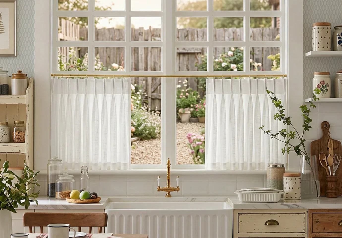 Cafe Curtains: Achieving a Precise Balance of Privacy and Light