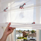 Bonnie Little Pony Embroidered Sheer Roman Shades