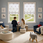 Bonnie Little Pony Embroidered Sheer Roman Shades