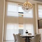Front view of Fern Extra Long & Wide Cotton Semi Sheer Curtains
