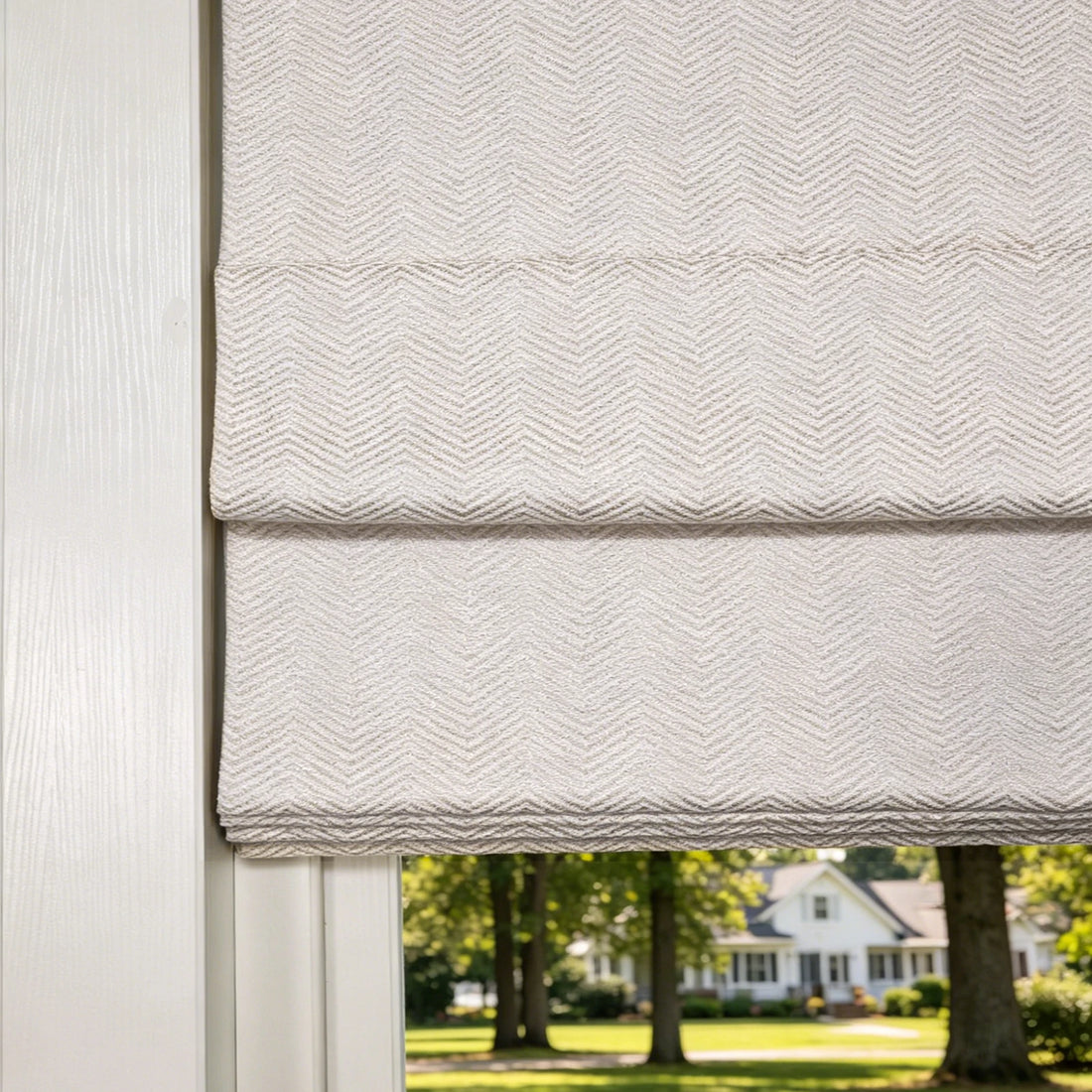 Mason Chevron Pattern Roman Shades