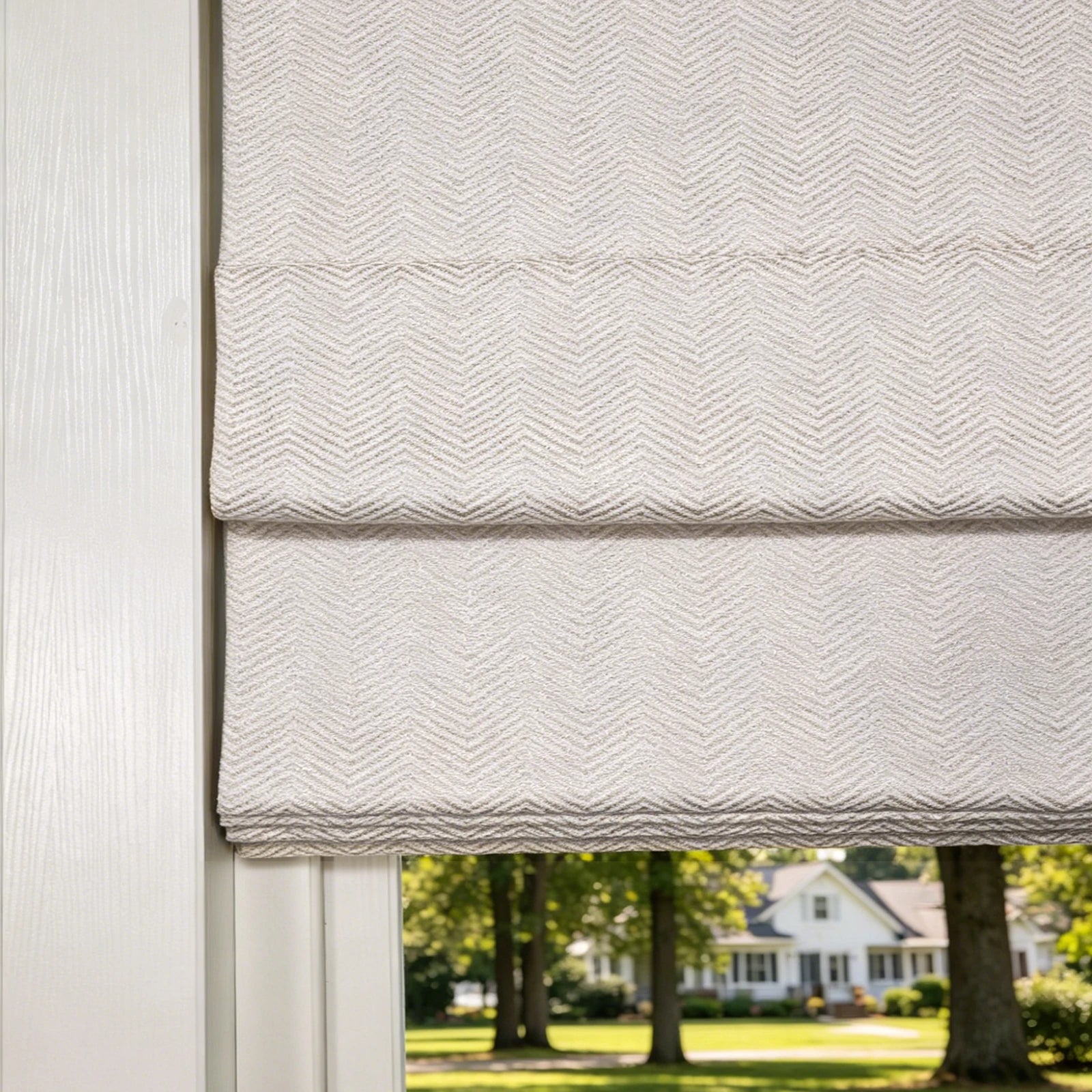 Mason Chevron Pattern Roman Shades
