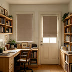 Orion Linen Look 100% Blackout Roman Shades