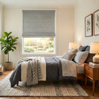 Orion Linen Look 100% Blackout Roman Shades