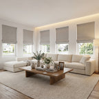 Orion Linen Look 100% Blackout Roman Shades