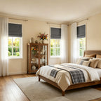 Orion Linen Look 100% Blackout Roman Shades