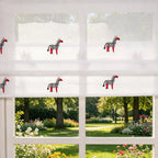 Bonnie Little Pony Embroidered Sheer Roman Shades