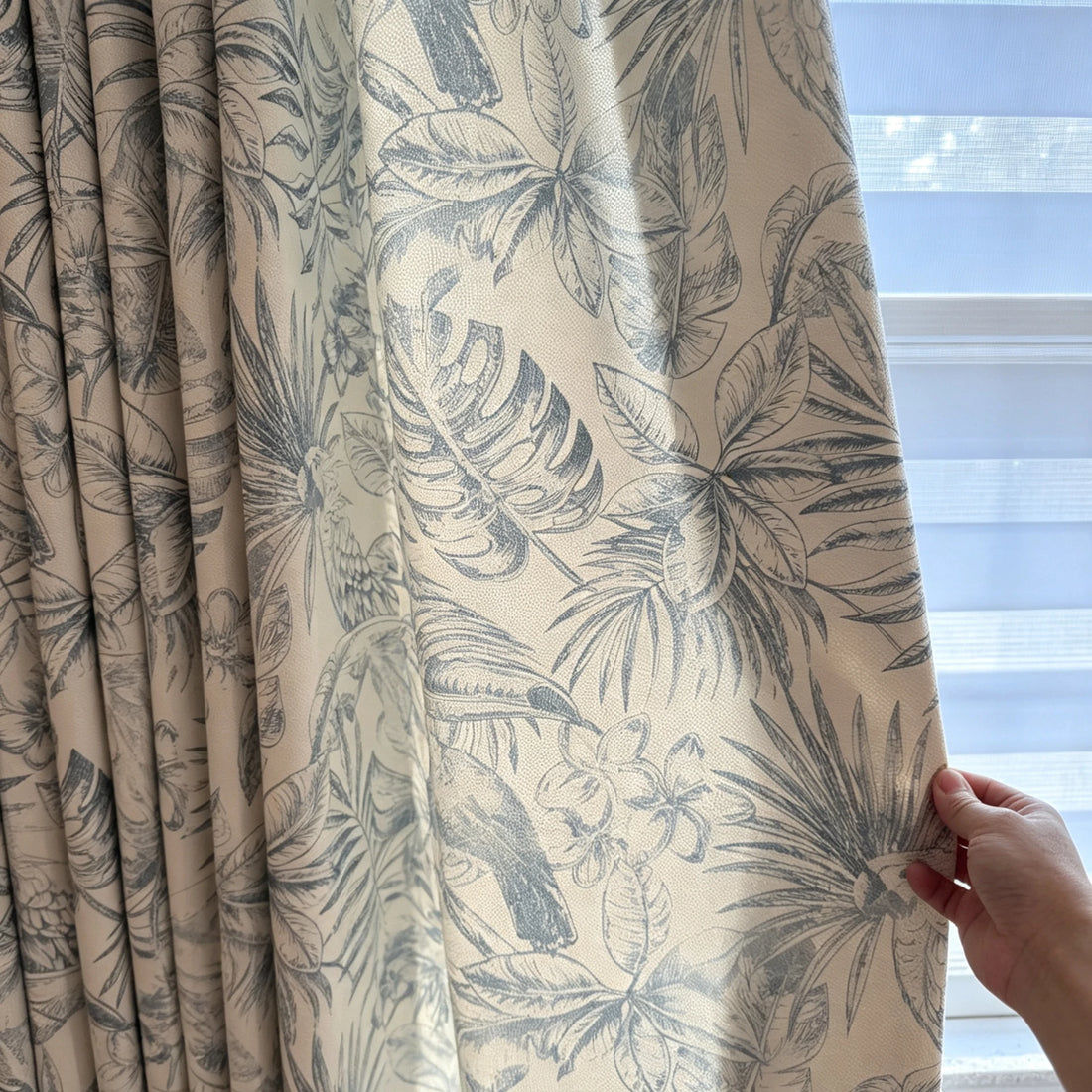 Remy Printed Bird Pattern Curtains