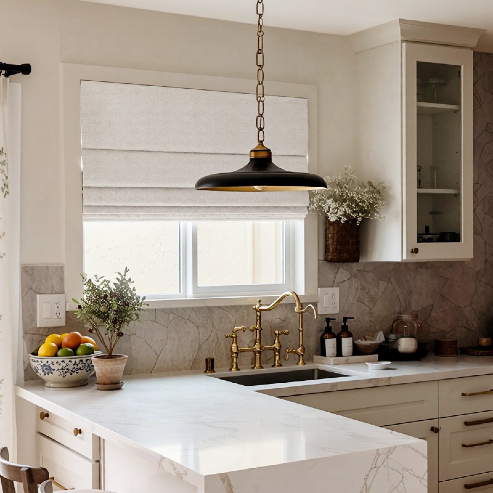 Mason Chevron Pattern Roman Shades