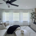 Alice Extra Long & Wide Semi Sheer Curtains Front View