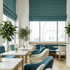 Orion Linen Look 100% Blackout Roman Shades