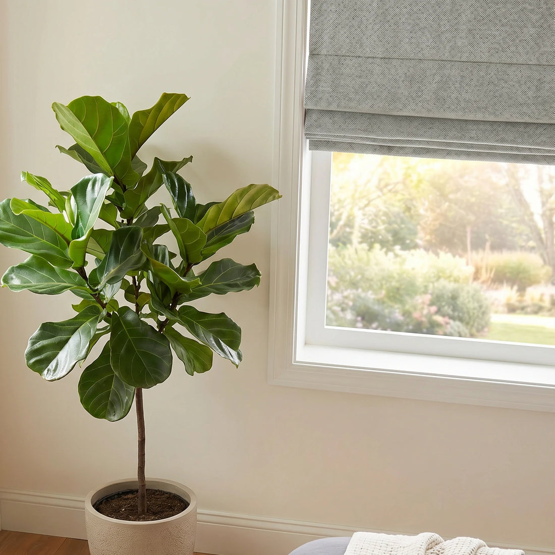 Orion Linen Look 100% Blackout Roman Shades