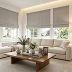 Orion Linen Look 100% Blackout Roman Shades