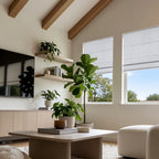 Orion Linen Look 100% Blackout Roman Shades