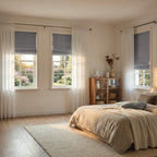 Orion Linen Look 100% Blackout Roman Shades