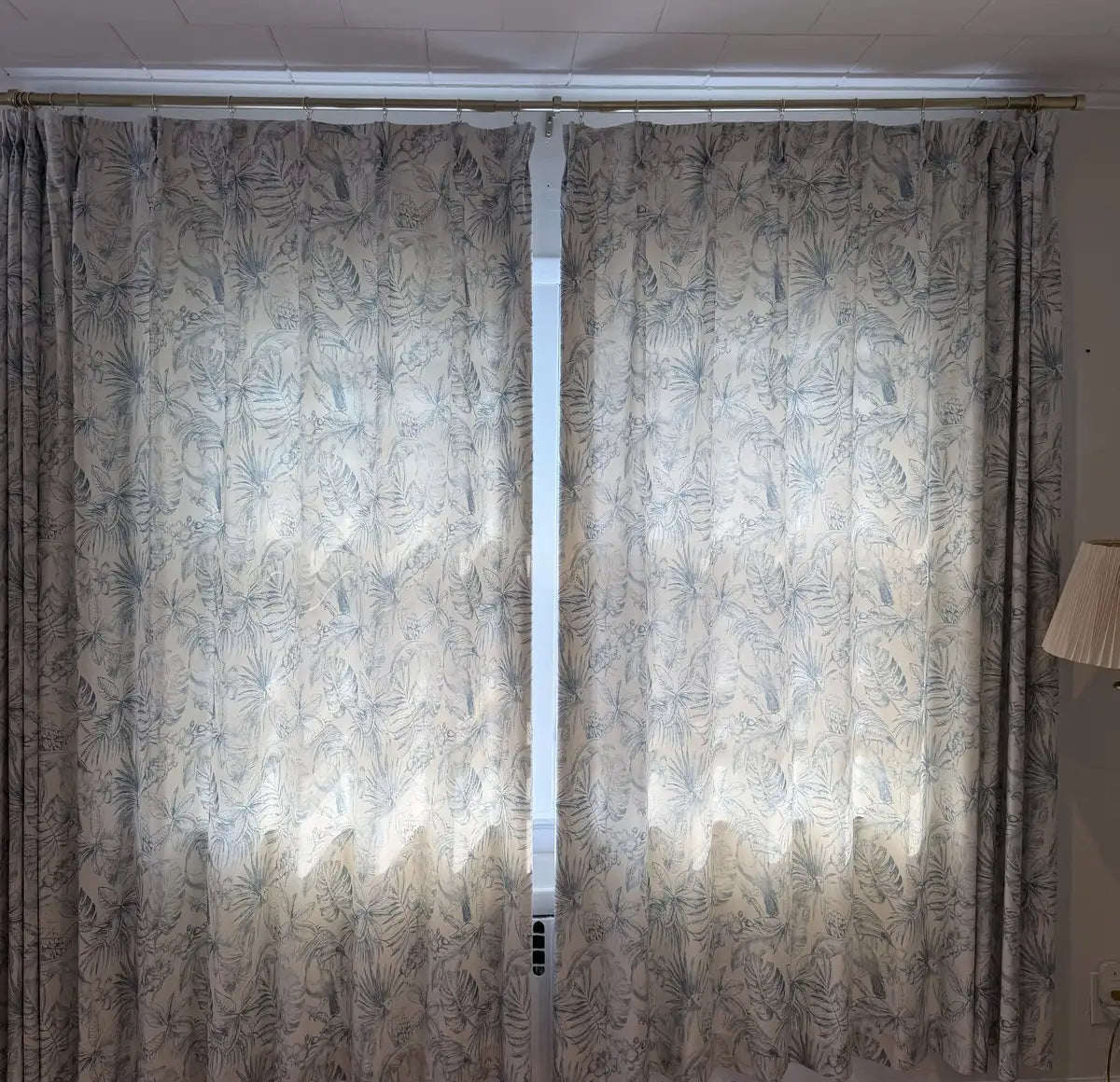 Remy Printed Bird Pattern Curtains