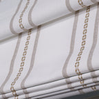 Ocean Woven Stripes Roman Shades