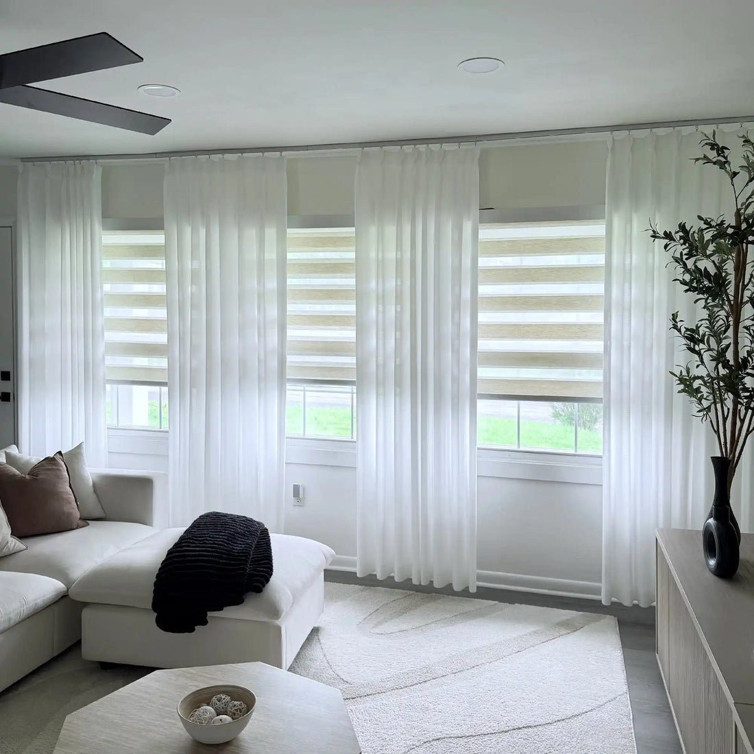 Alice Extra Long & Wide Semi-Sheer Curtains: Multiple Installation Demonstrations1