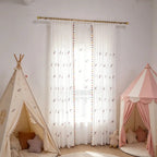 Bonnie Little Pony Embroidered Sheer Curtains
