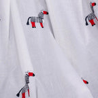 Bonnie Little Pony Embroidered Sheer Roman Shades