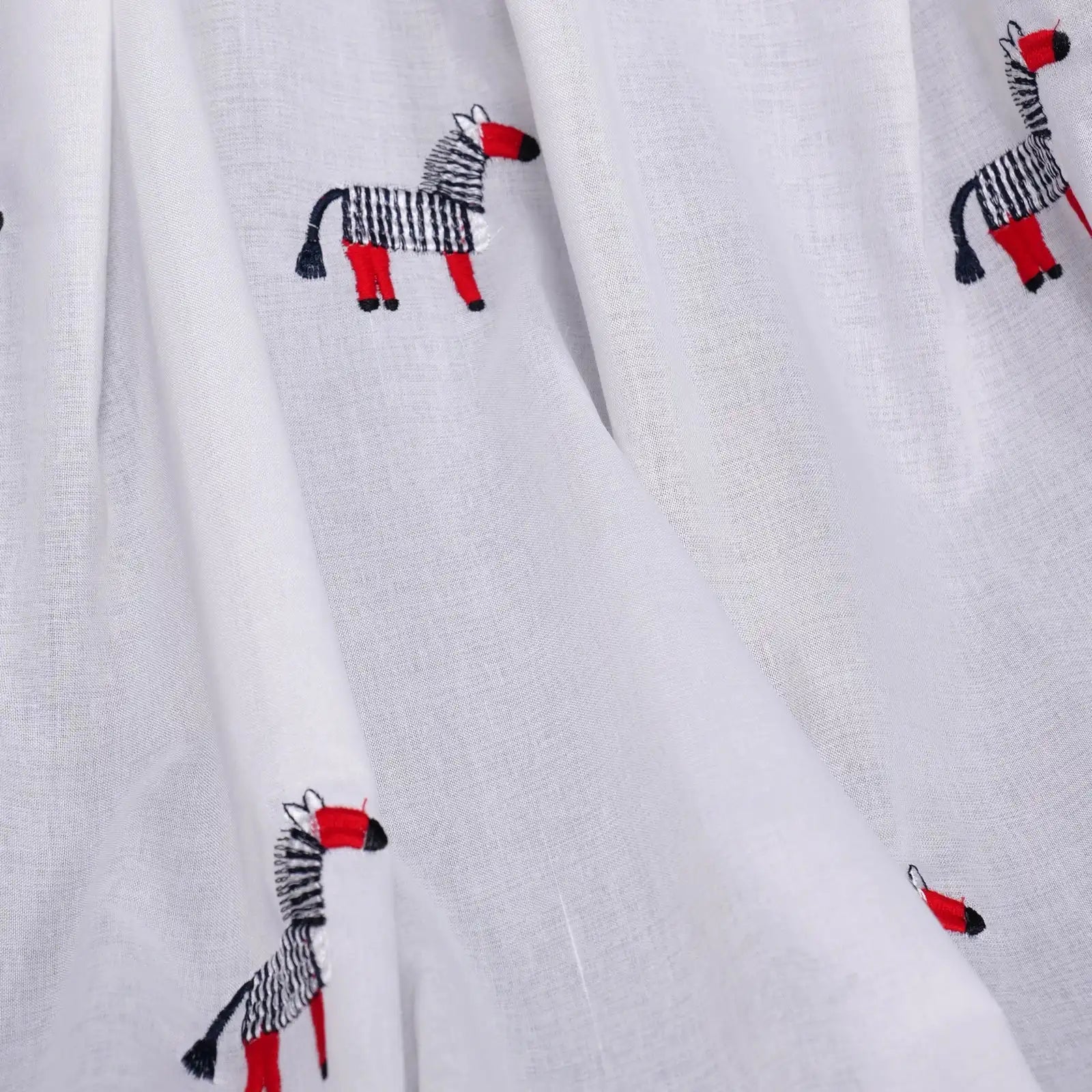 Bonnie Little Pony Embroidered Sheer Roman Shades