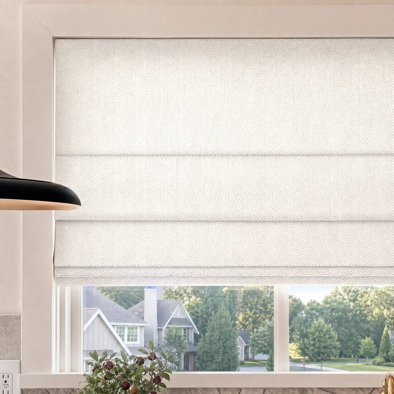 Mason Chevron Pattern Roman Shades