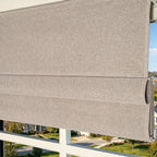 Orion Linen Look 100% Blackout Roman Shades