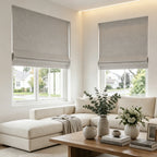 Orion Linen Look 100% Blackout Roman Shades