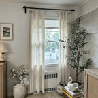 Caleb Cross-Weave Privacy Curtains