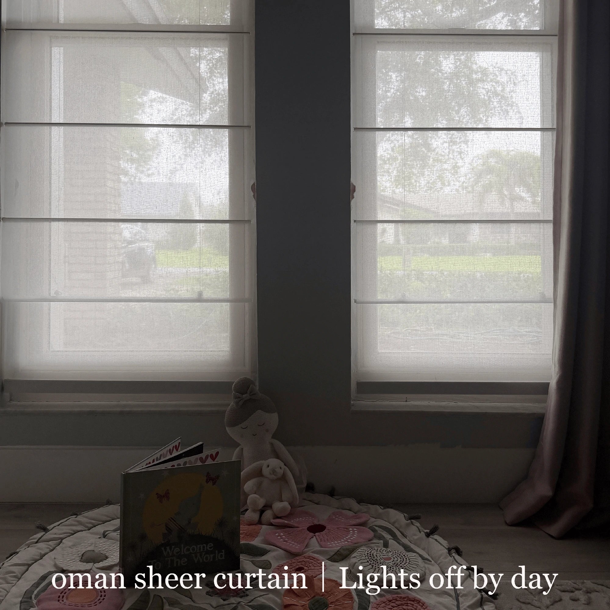 Fiona Semi Sheer Roman Shades