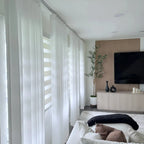 Alice Extra Long & Wide Semi-Sheer Curtains: Multiple Installation Demonstrations3
