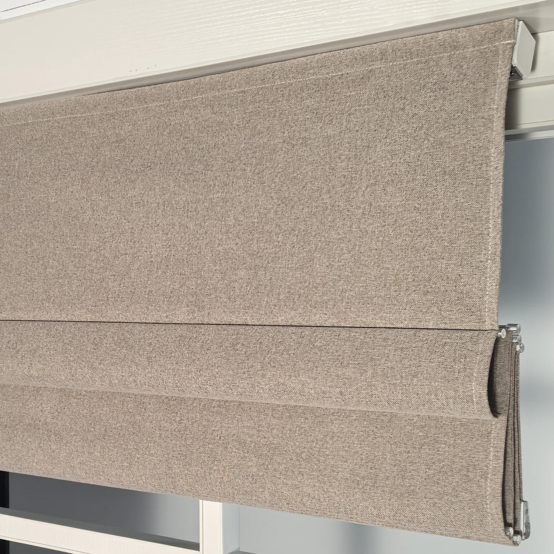 Orion Linen Look 100% Blackout Roman Shades