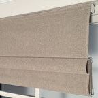 Orion Linen Look 100% Blackout Roman Shades