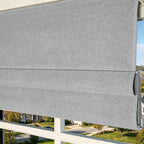 Orion Linen Look 100% Blackout Roman Shades