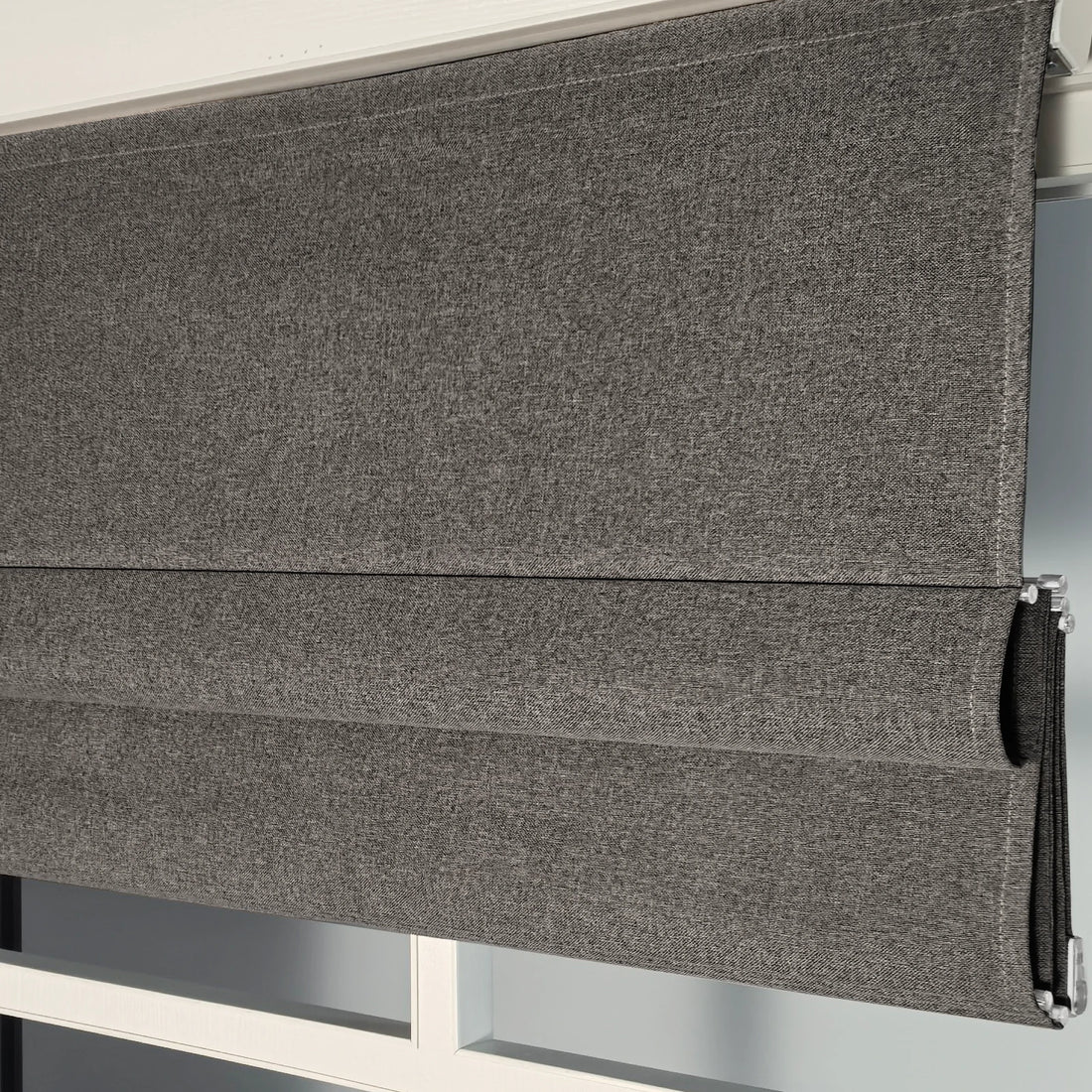 Orion Linen Look 100% Blackout Roman Shades