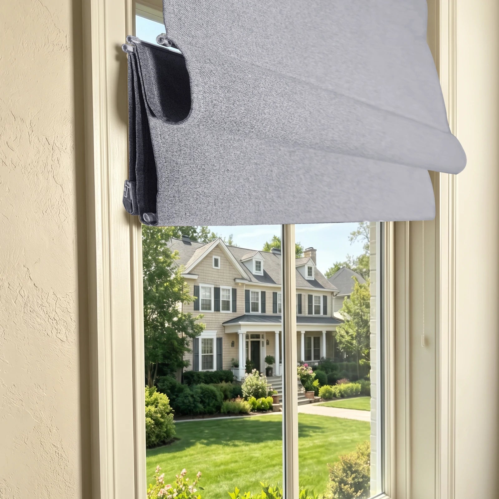 Orion Linen Look 100% Blackout Roman Shades