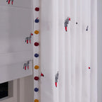 Bonnie Little Pony Embroidered Sheer Curtains