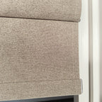 Orion Linen Look 100% Blackout Roman Shades
