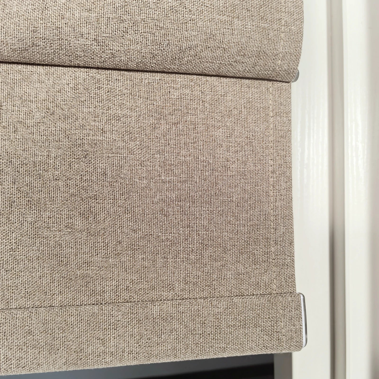 Orion Linen Look 100% Blackout Roman Shades