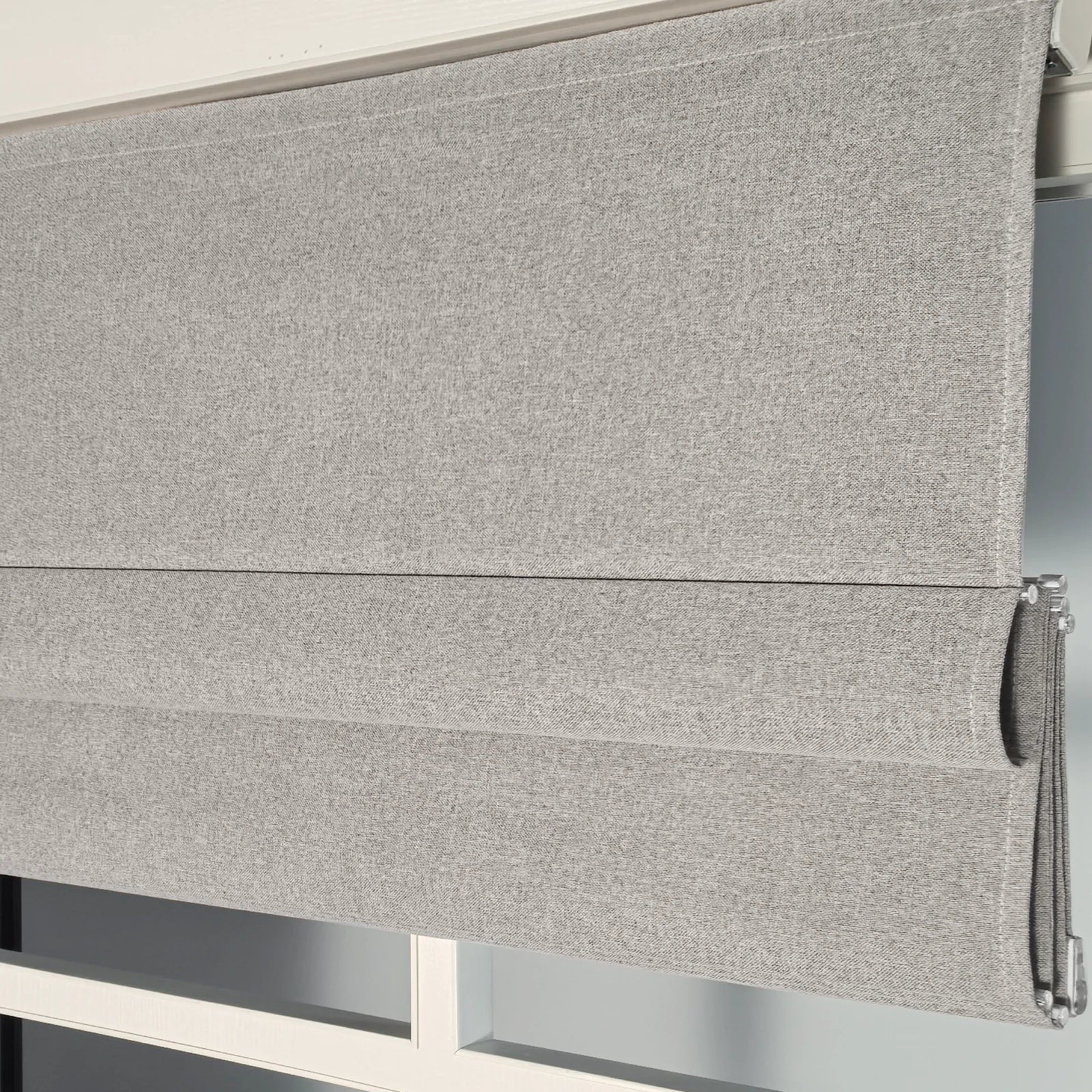 Orion Linen Look 100% Blackout Roman Shades