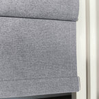 Orion Linen Look 100% Blackout Roman Shades