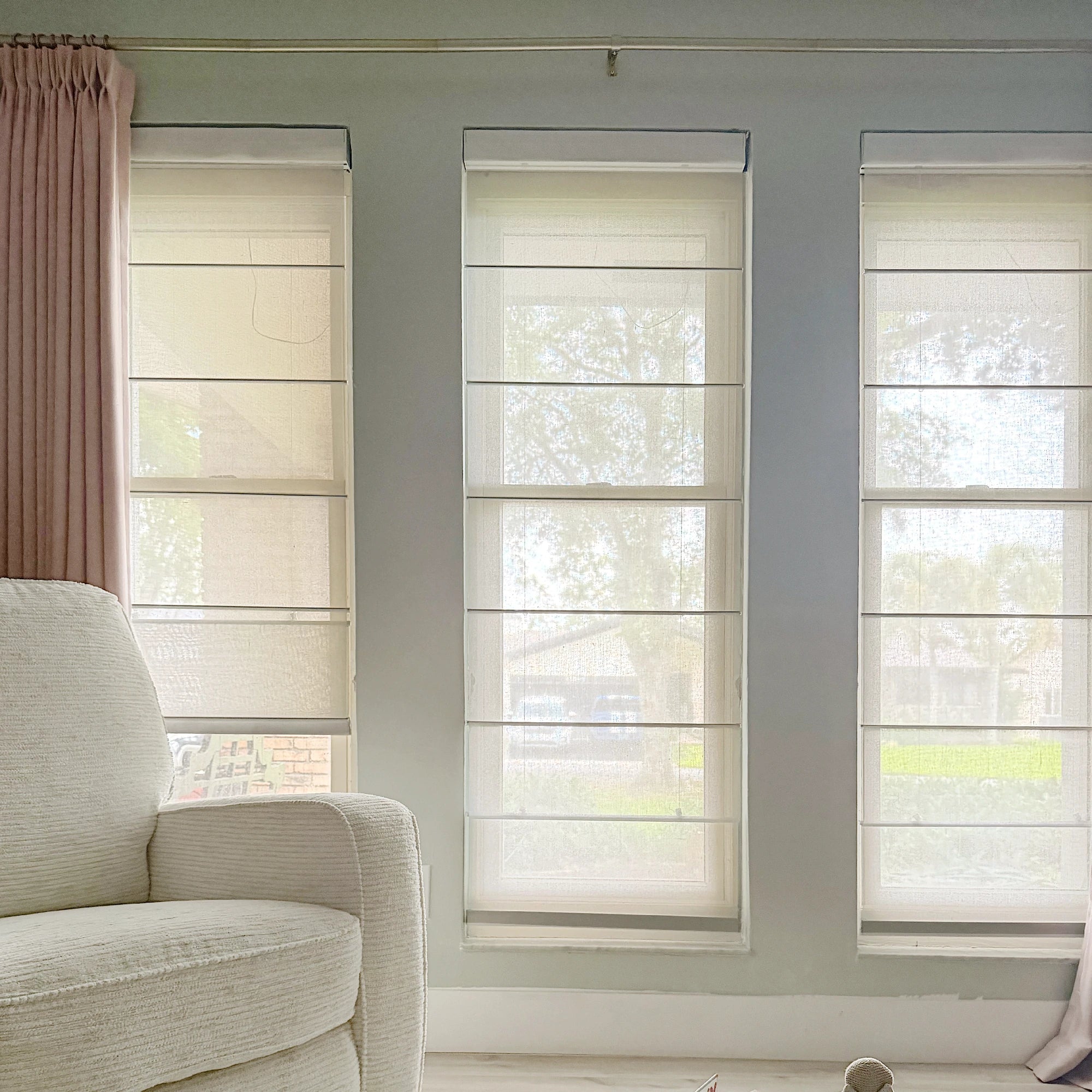 Fiona Semi Sheer Roman Shades