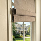 Orion Linen Look 100% Blackout Roman Shades
