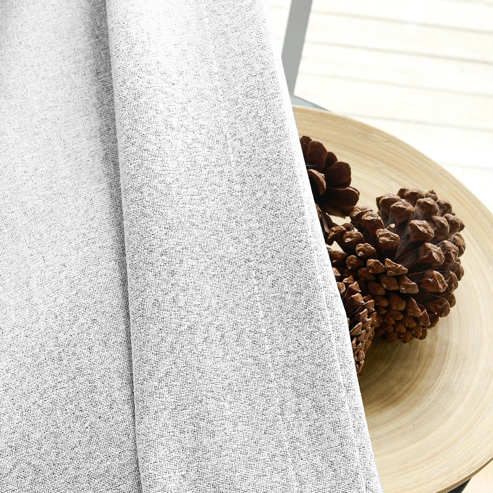 Orion Linen Look 100% Blackout Roman Shades