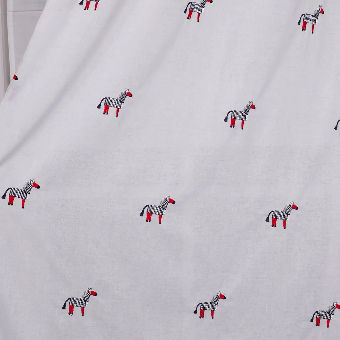 Bonnie Little Pony Embroidered Sheer Curtains