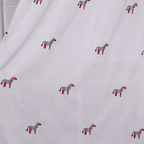 Bonnie Little Pony Embroidered Sheer Curtains